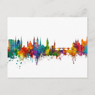 Würzburg Duitsland Skyline Briefkaart