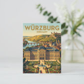 Würzburg Residence Duitsland Briefkaart (Staand voorkant)