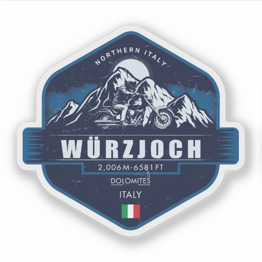 Würzjoch – Hidden Gem of the Dolomites , italy   Sticker (Voorkant)