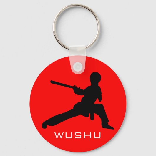 Wushu Personeel Sleutelhanger (Voorkant)