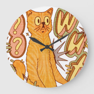 Wut? / An Orange Cat Illustration Grote Klok