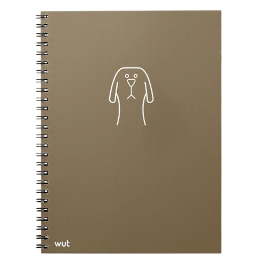 wut.dog Spiraal Notebook Notitieboek (Voorkant)