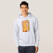 Wut? / Een Oranje kattenillustratie Hoodie (Voorkant volledig)