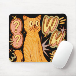 Wut? / Een Oranje kattenillustratie Muismat