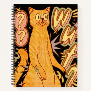 Wut? / Een Oranje kattenillustratie Notitieboek
