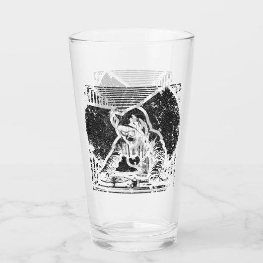 Wutang Cat DJ Style Glas (Achterkant)