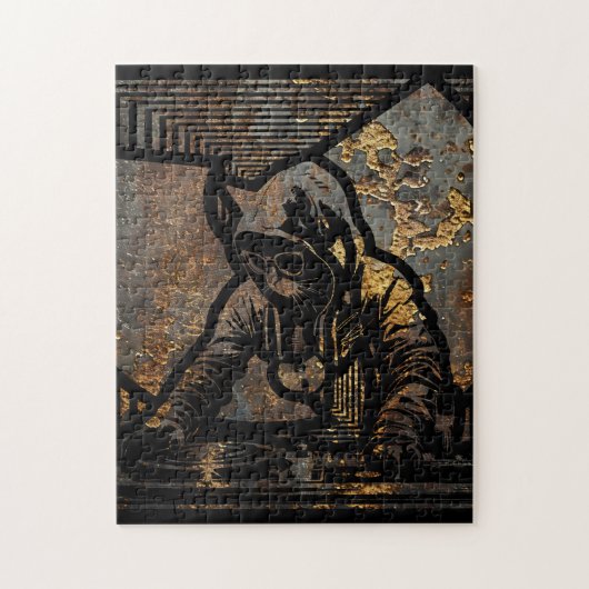 Wutang Cat DJ Style Legpuzzel (Verticaal)