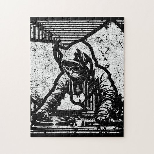 Wutang Cat DJ Style Legpuzzel (Verticaal)
