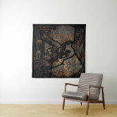 Wutang Cat DJ Style Wandkleed (In Situ (horizontaal))