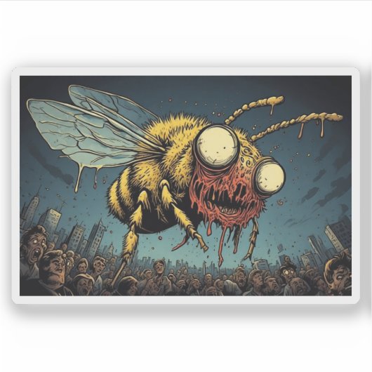WuTang Clan Bee  Streetwear Design Sticker (Voorkant)