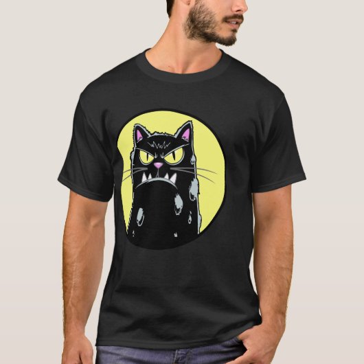 Wütende Katze T-shirt (Voorkant)