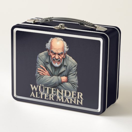Wütender Alter Mann – Cartoon-illustratie (Voorkant)