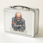 Wütender Alter Mann – Cartoon-illustratie (Achterkant)