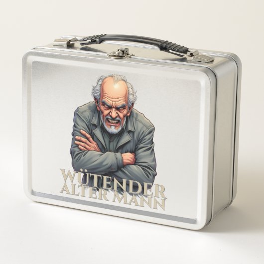 Wütender Alter Mann – Cartoon-illustratie (Voorkant)