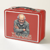 Wütender Alter Mann – Cartoon-illustratie (Achterkant)