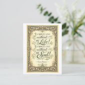Wuthering Heights Bronte Quote Briefkaart (Staand voorkant)