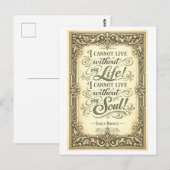 Wuthering Heights Bronte Quote Briefkaart (Voorkant / Achterkant)