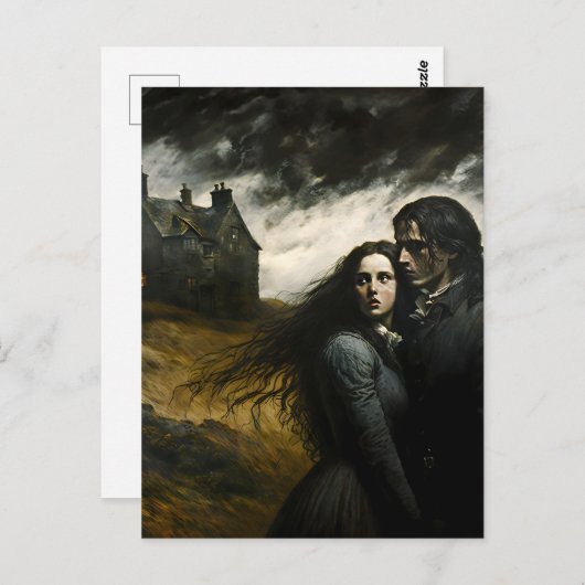 Wuthering Heights, Emily Bronte Gothic Literatuur Briefkaart (Voorkant / Achterkant)