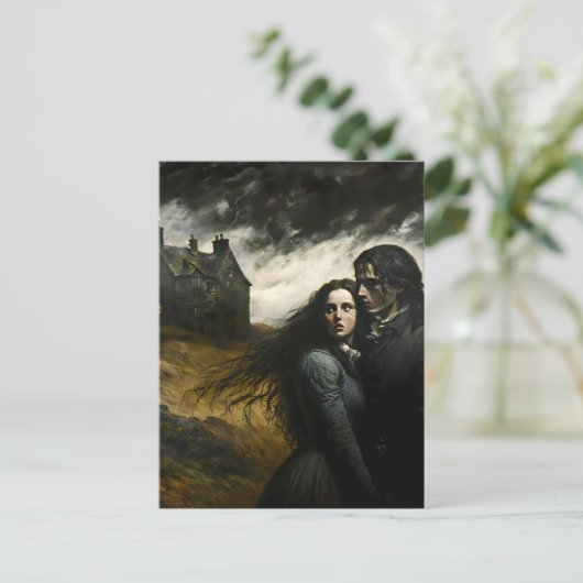 Wuthering Heights, Emily Bronte Gotische Literatuu Briefkaart (Staand voorkant)