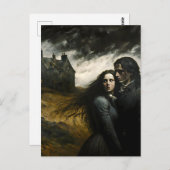 Wuthering Heights, Emily Bronte Gotische Literatuu Briefkaart (Voorkant / Achterkant)