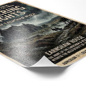 Wuthering Heights Gotische Heide Retro Reisposter Foto Afdruk (Hoek)