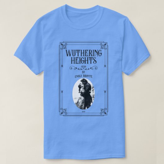 Wuthering Heights Heathcliff boekenachtige Bronte  T-shirt (Design voorkant)
