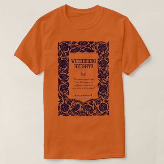 Wuthering Heights Heathcliff boekenachtige Bronte  T-shirt (Design voorkant)