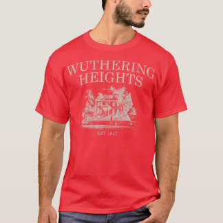 Wuthering Heights Heathcliff boekenachtige Bronte T-shirt