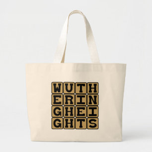 Wuthering Heights, roman van Emily Bronte Grote Tote Bag
