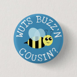 Wuts Buzz'n neef Ronde Button 3,2 Cm