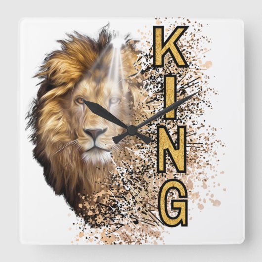 Wuurklok Vierkante Klok (Voorkant)