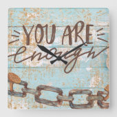 Wuurklok Vierkante Klok (Voorkant)