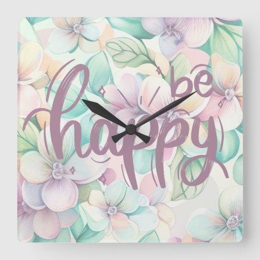 Wuurklok Vierkante Klok (Voorkant)