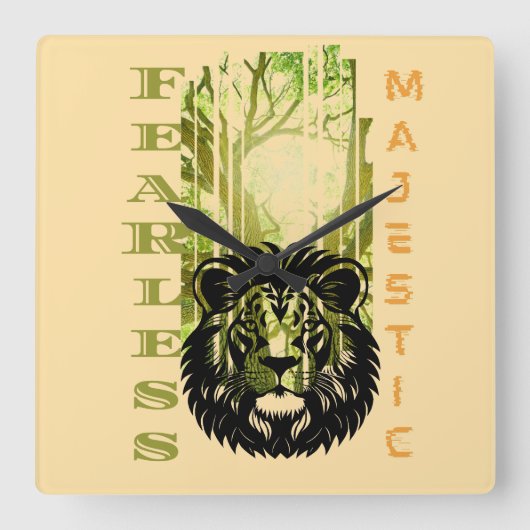 Wuurklok Vierkante Klok (Voorkant)