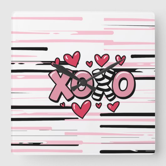 Wuurklok Vierkante Klok (Voorkant)