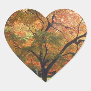 Wuwelijk hart herfst bruiloft herfst bruiloft sticker