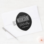 Wuwelijkheidsetiket/Jubileum Moonshine Ronde Sticker (Envelop)