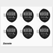 Wuwelijkheidsetiket/Jubileum Moonshine Ronde Sticker (Vel)