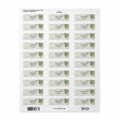 Wuwelijkingadreslabel Etiket (Full Sheet)