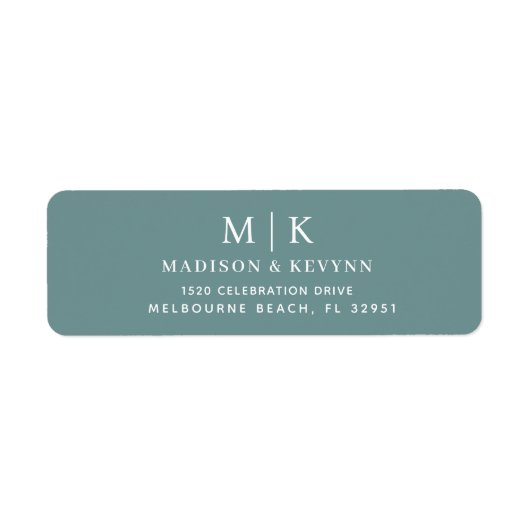 Wuwelijkingadreslabel Etiket (Voorkant)