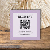 Wuwelijks register QR Code Lavender Informatiekaartje
