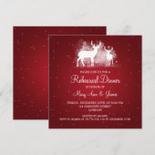 Wuwelijksrepetitie in de winter van de winter van kaart (Voorkant / Achterkant)