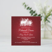 Wuwelijksrepetitie in de winter van de winter van kaart (Staand voorkant)