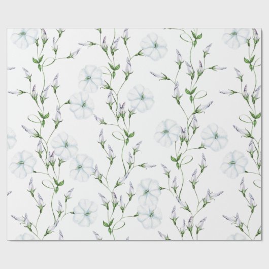 Wuwemietsbloemen voor weddenschap cadeaupapier (Vlak)