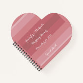 Wuwtand of Vrijgezellenfeest Heart Shape Spiral Notitieboek (Voorkant)