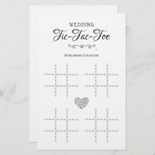 Wuwtic-Tac-Toe Decoratief Tafel (Voorkant / Achterkant)