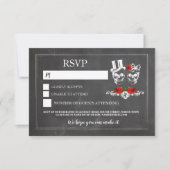 Wuwtskulls RSVP Rozen Chalk Kaarten (Voorkant)