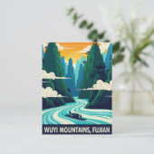 Wuyi Mountains Fujian China Briefkaart (Staand voorkant)