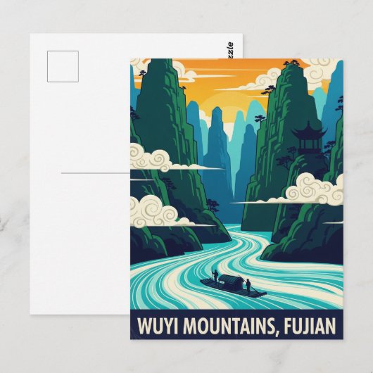 Wuyi Mountains Fujian China Briefkaart (Voorkant / Achterkant)