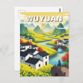 Wuyuan Jiangxi China Reizen Briefkaart (Voorkant / Achterkant)